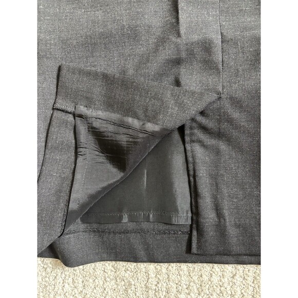 August Max Woman Skirt 20 Gray Wool Blend Made in Italy Pencil Knee Length VTG - Picture 4 of 4